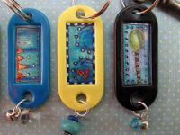 craftster Collaged Keyrings